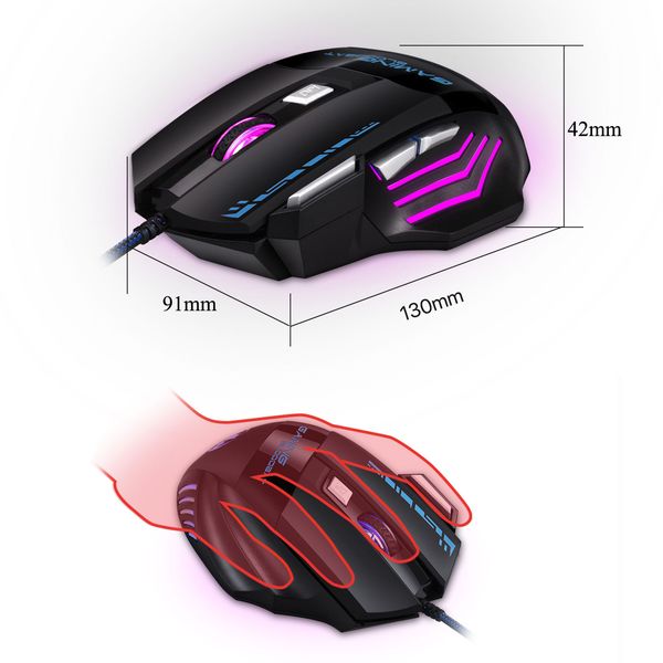 bloodbat usb wired optical 3200dpi computer mice gaming mouse 7-key glowing breathing light firepower key wired mouse ing
bloodbat usb wired optical 3200dpi computer mice gaming mouse 7-key glowing breathing light firepower key wired mouse ing