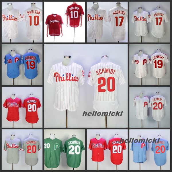 Mens 2019 New 10 Daultbn 17 Phys Hoskins Luzinski 20 Mike Schmidt white red green stitched baseball Jerseys size S-XXX
Mens 2019 New 10 Daultbn 17 Phys Hoskins Luzinski 20 Mike Schmidt white red green stitched baseball Jerseys size S-XXX