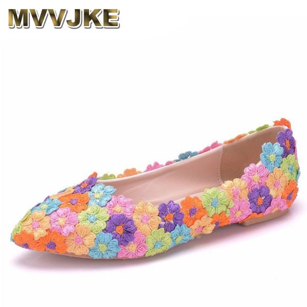 mvvjke colorful flower lace women flat shoes pointed toe wedding shoes spring casual flat large size women, Black
mvvjke colorful flower lace women flat shoes pointed toe wedding shoes spring casual flat large size women, Black