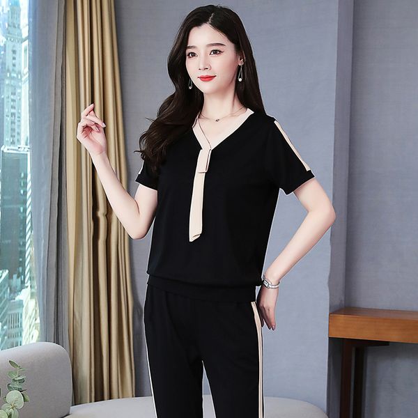 plus size casual two piece set and pants fashion summer costumes for women ensemble femme deux pieces, White
plus size casual two piece set and pants fashion summer costumes for women ensemble femme deux pieces, White