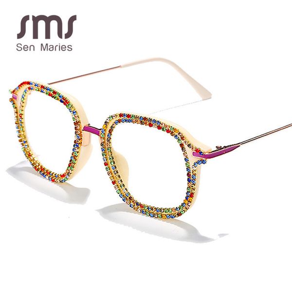 fashion rhinestone sunglasses frames women men luxury diamond eyeglasses protection can with myopia glasses shade uv400 glasses, Blue
fashion rhinestone sunglasses frames women men luxury diamond eyeglasses protection can with myopia glasses shade uv400 glasses, Blue