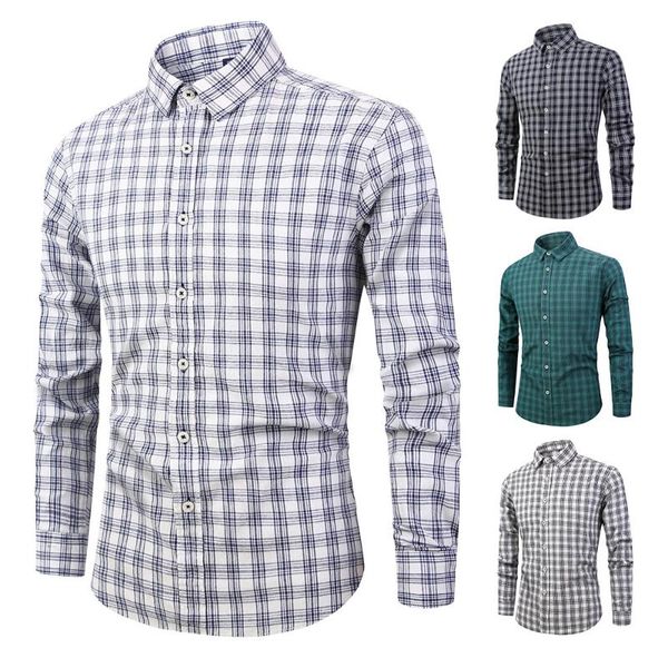 men's 2020 new cotton men's long sleeve plaid shirt youth popular shirt korean fashion trend wear s22, White;black
men's 2020 new cotton men's long sleeve plaid shirt youth popular shirt korean fashion trend wear s22, White;black