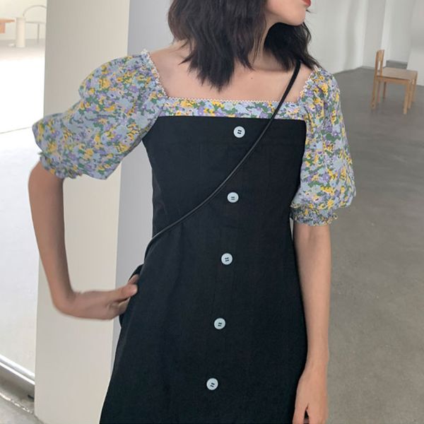 casual dresses mini korean style dress women summer 2021 patchwork puff sleeve a-line vintage elegant fashion female clothes office lady, Black;gray
casual dresses mini korean style dress women summer 2021 patchwork puff sleeve a-line vintage elegant fashion female clothes office lady, Black;gray