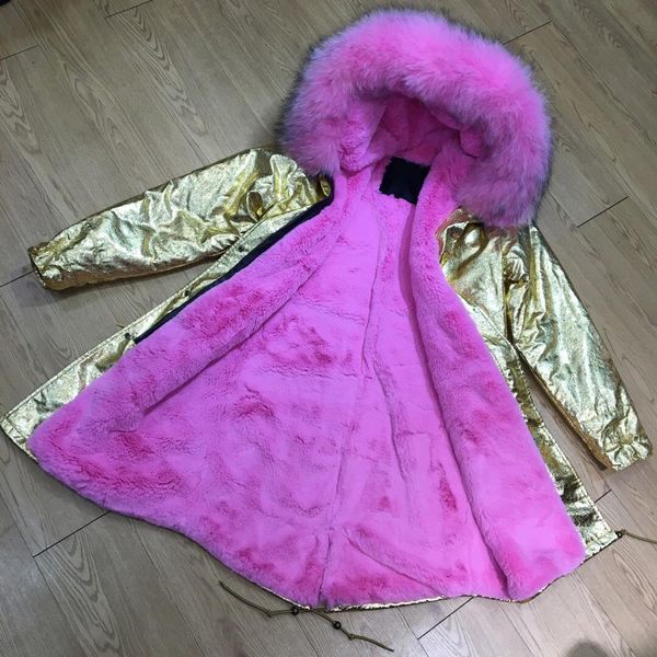 2019 korean women long real leather jacket coat with big raccoon fur pink color, Black
2019 korean women long real leather jacket coat with big raccoon fur pink color, Black