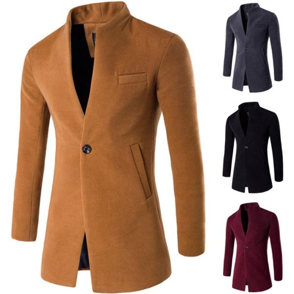 zogaa 2020 wool coat men winter long coat slim cardigan windbreaker one button mandarin collar casual woolen men overcoat, Black
zogaa 2020 wool coat men winter long coat slim cardigan windbreaker one button mandarin collar casual woolen men overcoat, Black