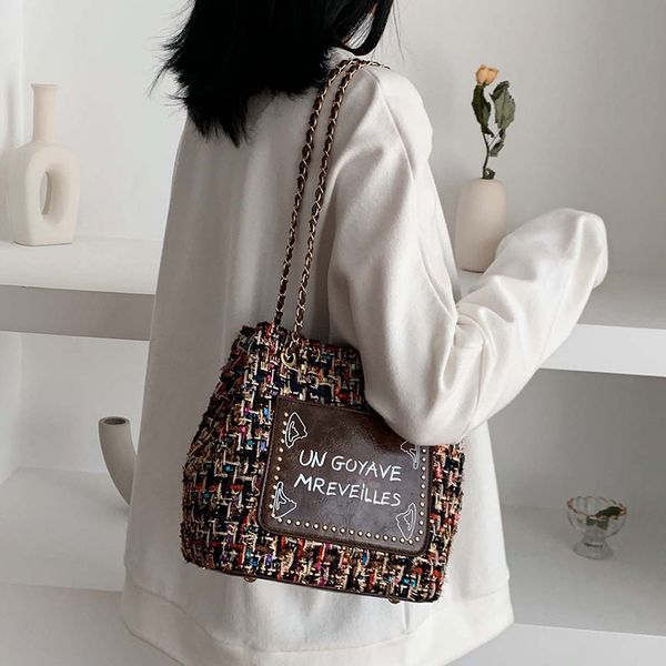 bucket woven women bag fashion ladies wool letter chain handbag messenger shoulder female bag crossbody handbags
bucket woven women bag fashion ladies wool letter chain handbag messenger shoulder female bag crossbody handbags