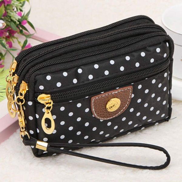 fashion women canvas hand bag purse dots multi-function clutch bag messenger wave zipper portefeuille femme new, Red;black
fashion women canvas hand bag purse dots multi-function clutch bag messenger wave zipper portefeuille femme new, Red;black