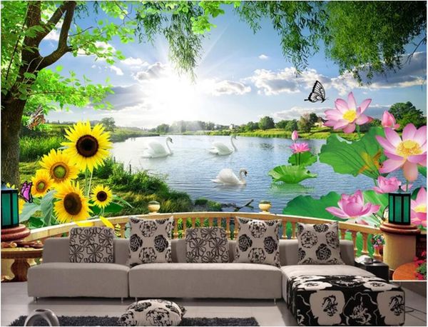 3d interior custom mural beautiful natural scenery swan lake modern 3d stereo balcony background wall stickers home decor wall art picture
3d interior custom mural beautiful natural scenery swan lake modern 3d stereo balcony background wall stickers home decor wall art picture