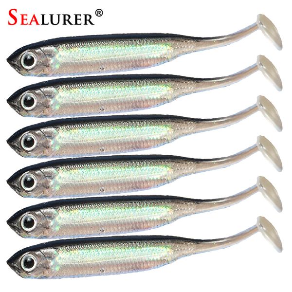 sealurer soft lure 6pcs/lot 2.2g/75mm for fishing shad fishing worm swimbaits jig head soft lure bait lures
sealurer soft lure 6pcs/lot 2.2g/75mm for fishing shad fishing worm swimbaits jig head soft lure bait lures