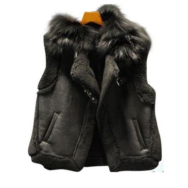 2017 spring new fur collar short thick lamb's wool suede vest female vest waistcoat jacket slim, Black;white
2017 spring new fur collar short thick lamb's wool suede vest female vest waistcoat jacket slim, Black;white