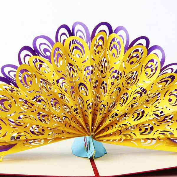 1pcs fashion 3d up handmade paper art carving good festival gift animals peacock greeting card
1pcs fashion 3d up handmade paper art carving good festival gift animals peacock greeting card
