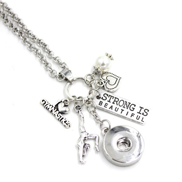 new arrival women jewellery wholesale interchangeable jewelry i love gymnastics necklace sport strong is beautiful gymnast gift collar, Silver
new arrival women jewellery wholesale interchangeable jewelry i love gymnastics necklace sport strong is beautiful gymnast gift collar, Silver