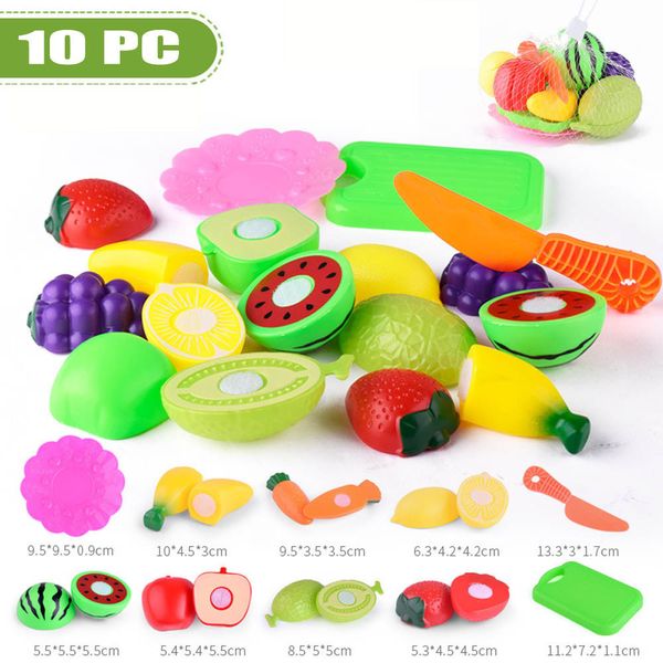 

пластиковые кухня игрушки питание фрукты овощной режущий дети притворись play обучающие игрушки безопасность детей кухня игрушки наборы brin