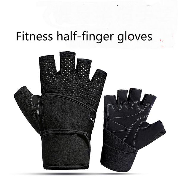 new gym sports breathable fitness training fingerless grip gloves cycling weight lifting gloves wrist strap protective half gloves for gym, Black
new gym sports breathable fitness training fingerless grip gloves cycling weight lifting gloves wrist strap protective half gloves for gym, Black
