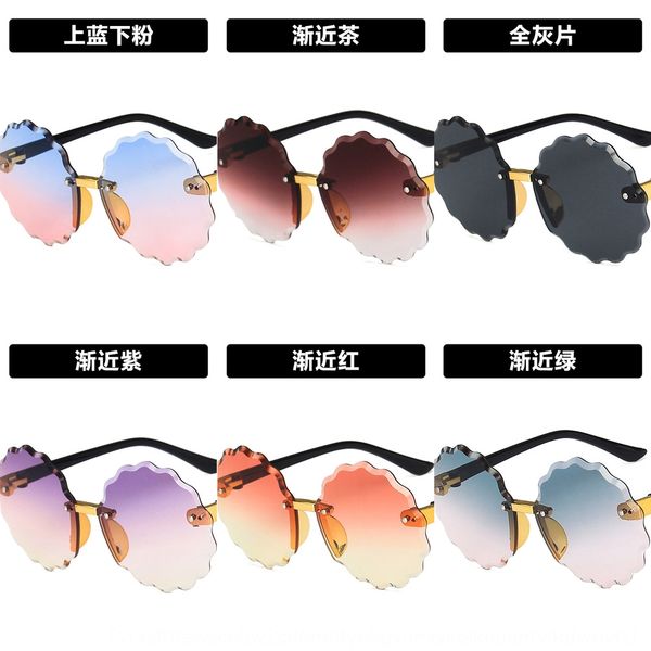 round wave flower children's sun frameless glasses sunglasses trimming 2020 boys and girls colorful children's sunglasses, Blue
round wave flower children's sun frameless glasses sunglasses trimming 2020 boys and girls colorful children's sunglasses, Blue