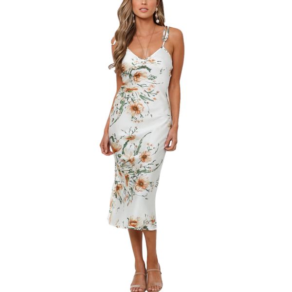womens boho long floral dress summer ladies sleeveless strappy dress party evening casual female clothes fashion new dress, Black;gray
womens boho long floral dress summer ladies sleeveless strappy dress party evening casual female clothes fashion new dress, Black;gray