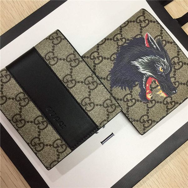Designer Tote Wallet Real Genuine Leather Luxury Men Short Wallets for Women Men Snake Bee Tiger Wolf Coin Purse Clutch Bags with Box P031666
Designer Tote Wallet Real Genuine Leather Luxury Men Short Wallets for Women Men Snake Bee Tiger Wolf Coin Purse Clutch Bags with Box P031666