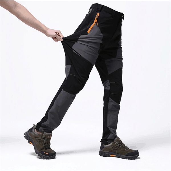 men new outdoor quick dry hiking pants patchwork climbing windproof fishing climbing pants trekking camping trousers, Black;green
men new outdoor quick dry hiking pants patchwork climbing windproof fishing climbing pants trekking camping trousers, Black;green