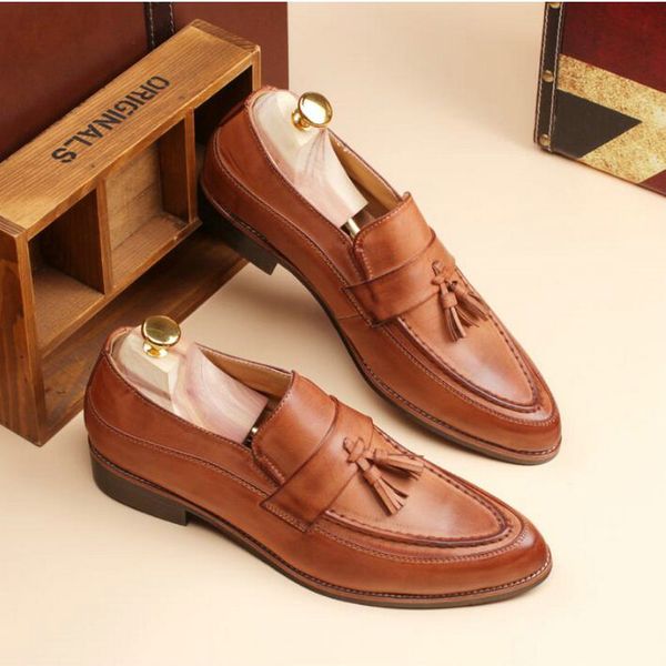 brand new fashion classic point toe oxfords for men moccasins loafers shoes mens business party tassels driving shoes lk-17, Black
brand new fashion classic point toe oxfords for men moccasins loafers shoes mens business party tassels driving shoes lk-17, Black