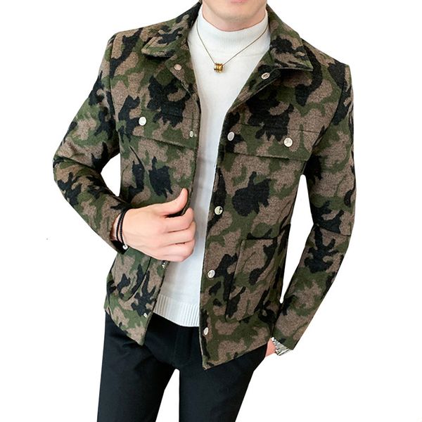 autumn winter men's jacket clothing new fashion trend high-end foreign trade leisure camouflage slim fit male woollen coat, Black
autumn winter men's jacket clothing new fashion trend high-end foreign trade leisure camouflage slim fit male woollen coat, Black