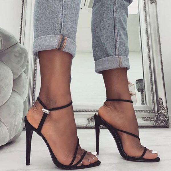 women's summer 2020 sandals ankle strap high heel shoes for ladies toe fashion sandals party candy color shoes @c04, Black
women's summer 2020 sandals ankle strap high heel shoes for ladies toe fashion sandals party candy color shoes @c04, Black