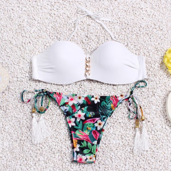 women's beachwear bikini padded push-up bra bandage swimsuit bodysuit swimwear bathing flawless women's swimming suit biquini, White;black
women's beachwear bikini padded push-up bra bandage swimsuit bodysuit swimwear bathing flawless women's swimming suit biquini, White;black