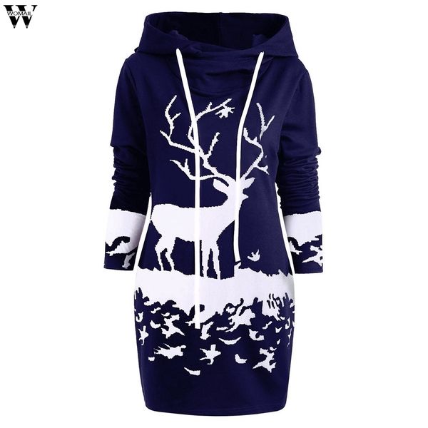 spring autumn women dresses christmas monochrome reindeer printed hooded evening party long sleeve mini dress nov26, Black;gray
spring autumn women dresses christmas monochrome reindeer printed hooded evening party long sleeve mini dress nov26, Black;gray