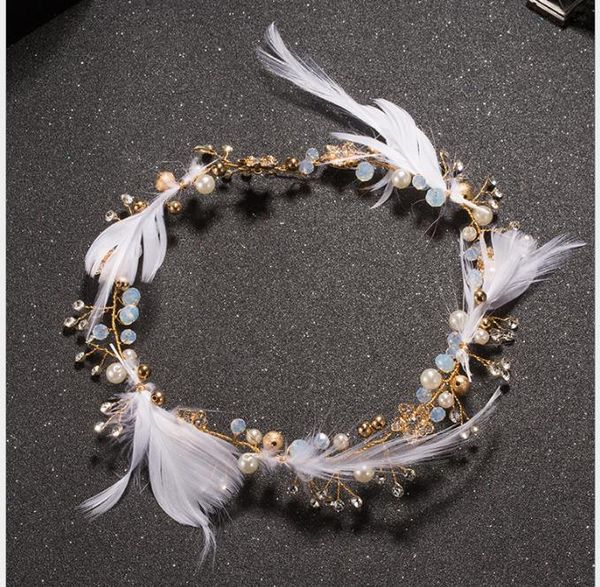 2019 korean feather headdress hair belt sweet smart elf hair jewelry marriage jewelry wedding dress accessories, Slivery;golden
2019 korean feather headdress hair belt sweet smart elf hair jewelry marriage jewelry wedding dress accessories, Slivery;golden