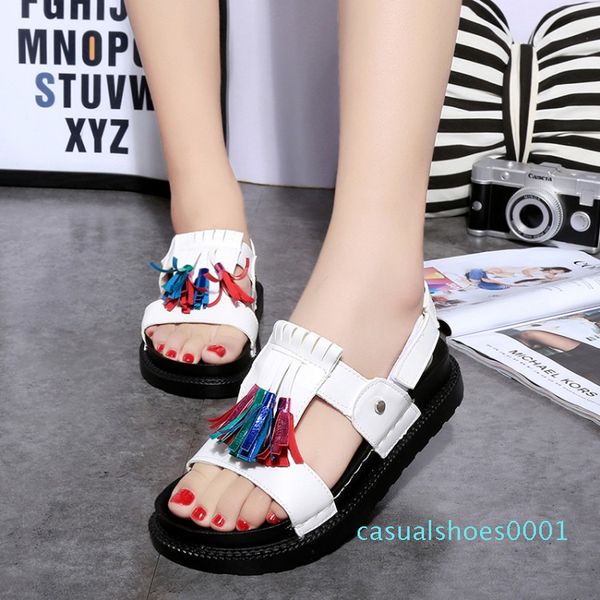 girls korean style wedges platform sandals women casual fashion open toe tassel sandals height increasing shoes 10195 c01, Black
girls korean style wedges platform sandals women casual fashion open toe tassel sandals height increasing shoes 10195 c01, Black