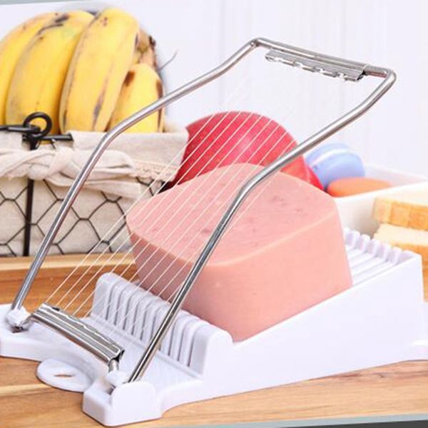 stainless steel luncheon slicer egg fruit sushi soft cutter with 10 cutting wire white
stainless steel luncheon slicer egg fruit sushi soft cutter with 10 cutting wire white