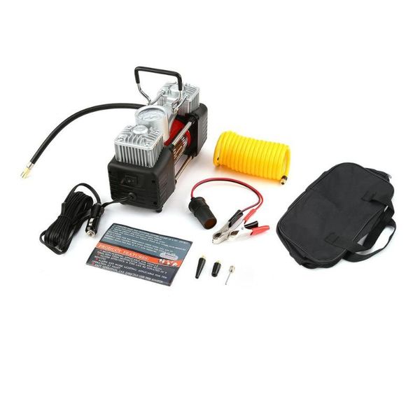 12v 150psi portable emergency heavy duty 2 cylinder car air compressor tire inflator pump universal for car trucks bicycle
12v 150psi portable emergency heavy duty 2 cylinder car air compressor tire inflator pump universal for car trucks bicycle