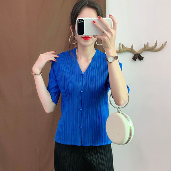 lanmrem blue v-neck seven-point sleeve single-breasted pleated slim jacket woman casual fashion 2019 autumn coat new tv725, Black;brown
lanmrem blue v-neck seven-point sleeve single-breasted pleated slim jacket woman casual fashion 2019 autumn coat new tv725, Black;brown