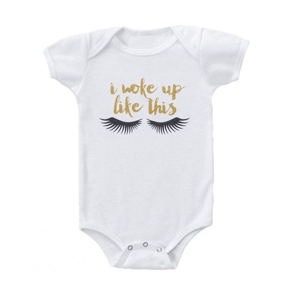 summer baby rompers baby girls boys infant short sleeve jumpsuit i woke up like this print toddler romper baby newborn clothes, White
summer baby rompers baby girls boys infant short sleeve jumpsuit i woke up like this print toddler romper baby newborn clothes, White