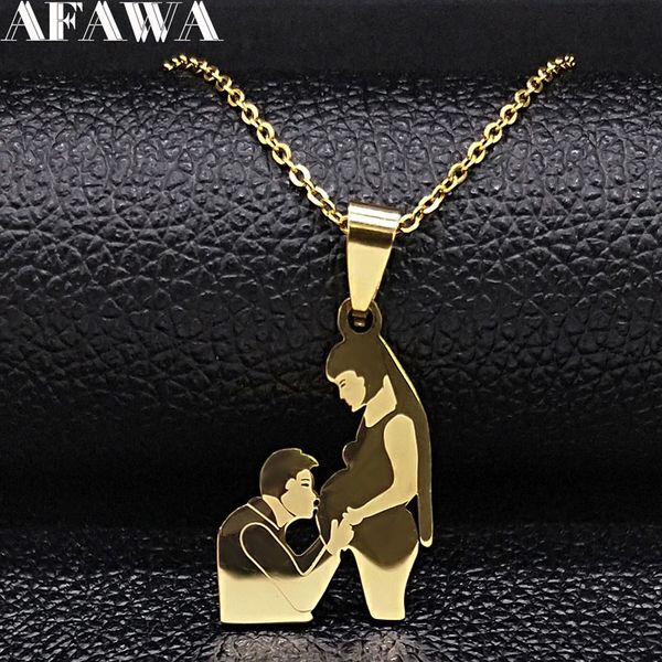 2019 fashion pregnant woman stainless steel necklaces for women gold color statement necklace jewerly colgante mujer n19500, Silver
2019 fashion pregnant woman stainless steel necklaces for women gold color statement necklace jewerly colgante mujer n19500, Silver