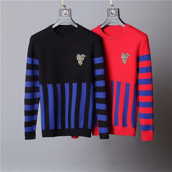 new luxury medusa sweater joint pullover knit sweater warm fashion women and mens brand sweater, White;black
new luxury medusa sweater joint pullover knit sweater warm fashion women and mens brand sweater, White;black