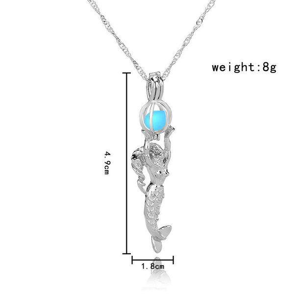 pretty necklace mermaid imitation pearl cage pendant necklace beautiful women female collier femme pendant pearl cages necklace, Silver
pretty necklace mermaid imitation pearl cage pendant necklace beautiful women female collier femme pendant pearl cages necklace, Silver