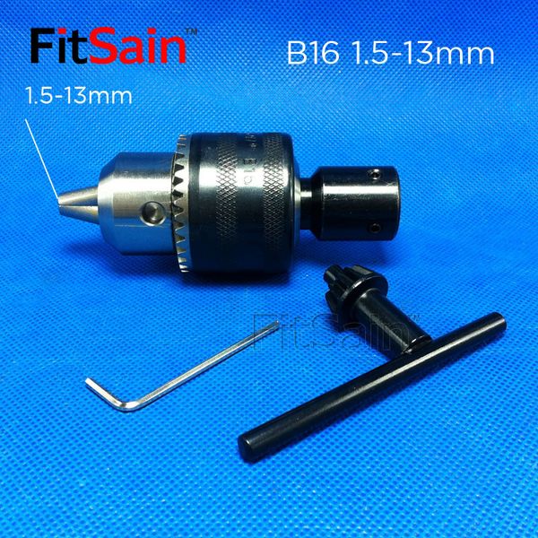 fitsain-b16 1.5-13mm mini drill chuck for motor shaft 8mm/10mm/12mm/14mm connect rod power tools accessories drill press
fitsain-b16 1.5-13mm mini drill chuck for motor shaft 8mm/10mm/12mm/14mm connect rod power tools accessories drill press