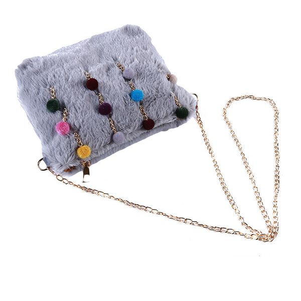 korean style hair chain women messenger bag personality ball tassel shoulder bags faux fur envelope day clutch bolso mujer
korean style hair chain women messenger bag personality ball tassel shoulder bags faux fur envelope day clutch bolso mujer