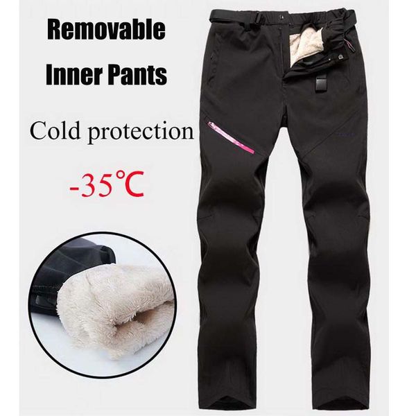removable inner women's pants new winter spring autumn thick fleece thermal trousers female warm waterproof elastic pants pm35, Black;white
removable inner women's pants new winter spring autumn thick fleece thermal trousers female warm waterproof elastic pants pm35, Black;white