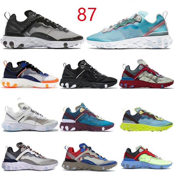 

2019 87 ПОД ДЕЙСТВИЕМ Кроссовки React Element 87 Pack Белые Эпические Кроссовки Спортивные Му