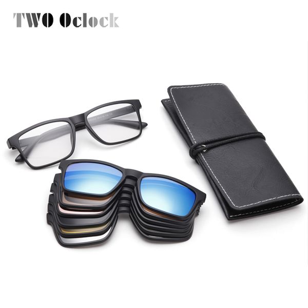 two oclock magnetic sunglasses men polarized women clip on glasses square optic myopia spectacle frames 6 in 1 eyeglass a2202, White;black
two oclock magnetic sunglasses men polarized women clip on glasses square optic myopia spectacle frames 6 in 1 eyeglass a2202, White;black