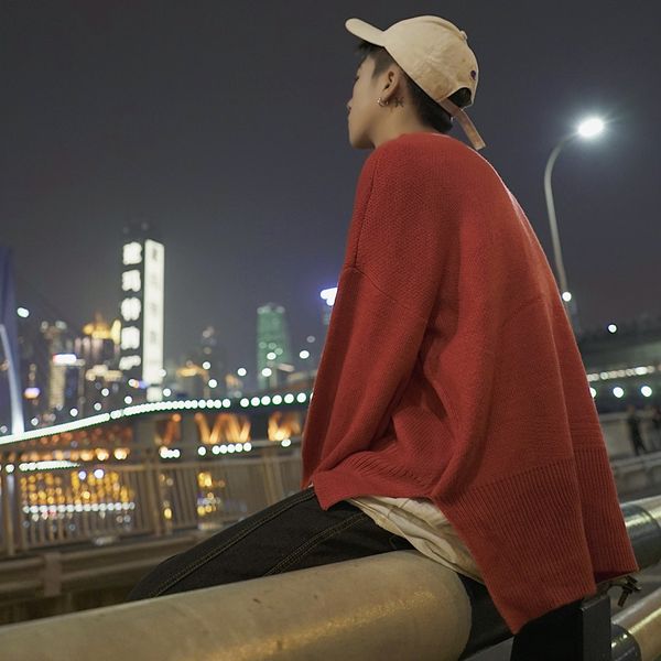 2018 retro solid color round neck bottoming shirt pullover loose sweater men's sweater autumn and winter size -xl postage, White;black
2018 retro solid color round neck bottoming shirt pullover loose sweater men's sweater autumn and winter size -xl postage, White;black
