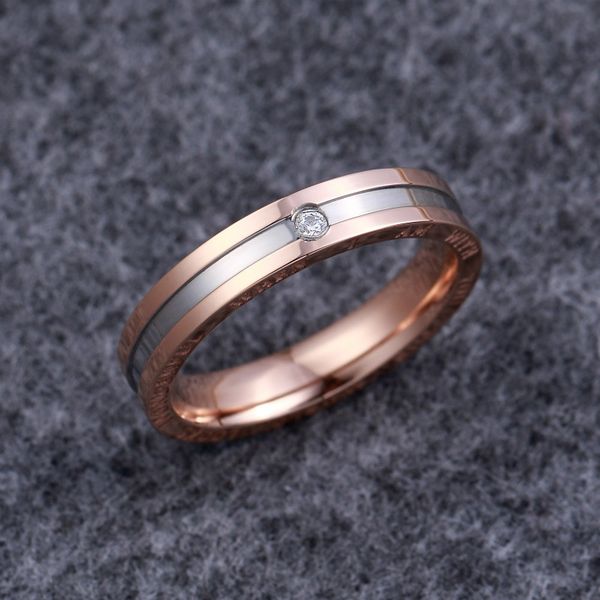 simple rose gold color titanium steel lovers' ring cubic zircon wedding rings for women men letter words fashion jewelry, Silver
simple rose gold color titanium steel lovers' ring cubic zircon wedding rings for women men letter words fashion jewelry, Silver