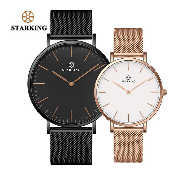 starking 2017 new brand couple watches for lovers gift black gold mesh stainless steel quartz analog 30m waterproof casual watch, Slivery;brown
starking 2017 new brand couple watches for lovers gift black gold mesh stainless steel quartz analog 30m waterproof casual watch, Slivery;brown