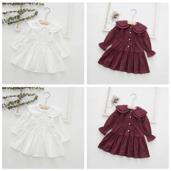 baby girl long sleeve dress kids double doll collar shirt dress girls ruffle princess dress child button cotton solid color dresses zyq255, Red;yellow
baby girl long sleeve dress kids double doll collar shirt dress girls ruffle princess dress child button cotton solid color dresses zyq255, Red;yellow