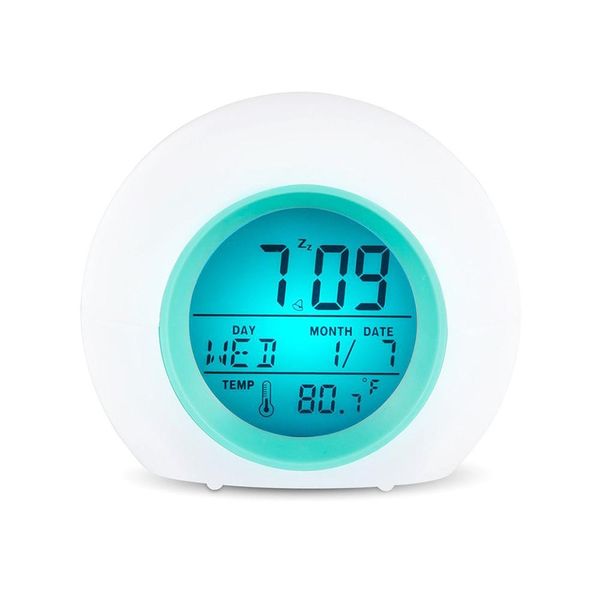 creative round colorful alarm clock calendar spherical night light alarm clock bedside children student gift
creative round colorful alarm clock calendar spherical night light alarm clock bedside children student gift
