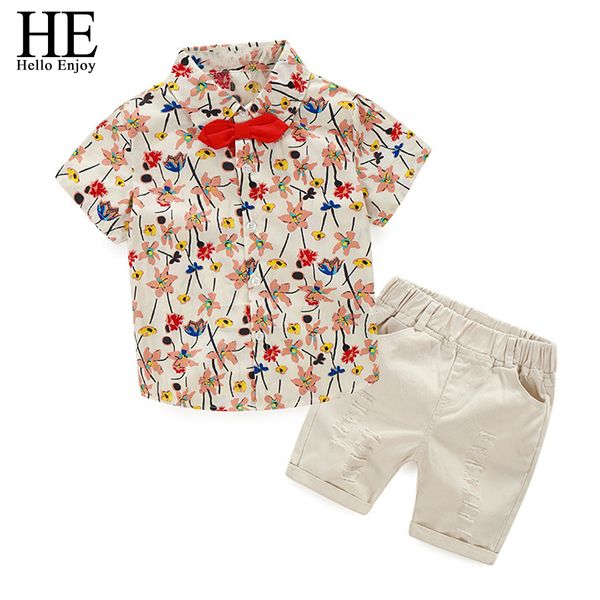 he hello enjoy baby boy clothes short sleeves print floral bow tie shirt shorts 2pcs kids clothing sets children formal birthday, White
he hello enjoy baby boy clothes short sleeves print floral bow tie shirt shorts 2pcs kids clothing sets children formal birthday, White