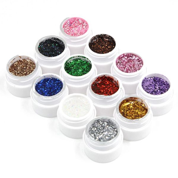 mix color acrylic uv gel builder set nail art manicure decor, 12 sequins uv gel, Silver;gold
mix color acrylic uv gel builder set nail art manicure decor, 12 sequins uv gel, Silver;gold