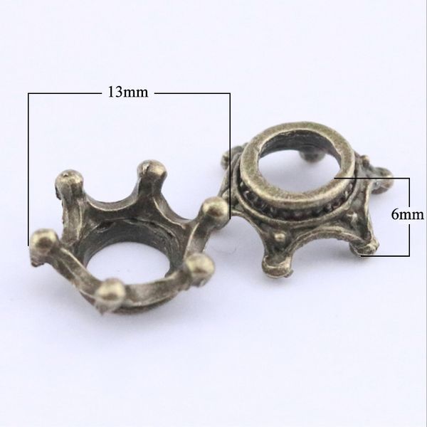 50pcs/lot 13x6mm retro alloy metal crown pendent jewelry charms for diy bracelet necklace making jewelry findings, Bronze;silver
50pcs/lot 13x6mm retro alloy metal crown pendent jewelry charms for diy bracelet necklace making jewelry findings, Bronze;silver
