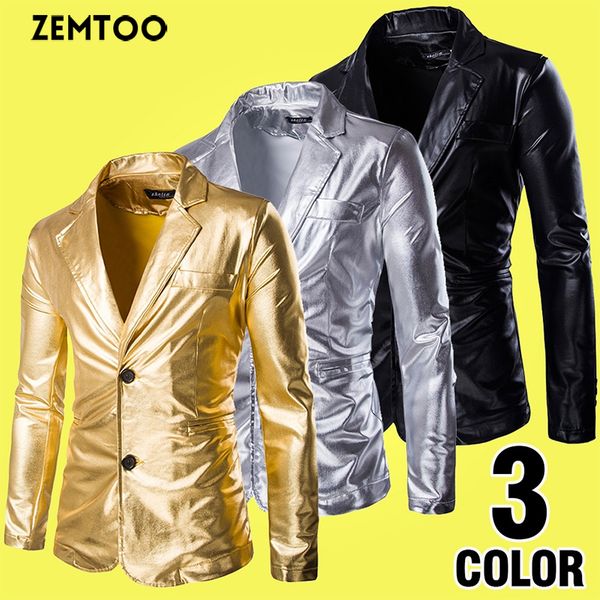 mens bronzing bright costumes slim fit casual suit jacket, Black;brown
mens bronzing bright costumes slim fit casual suit jacket, Black;brown